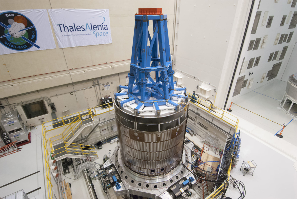 NASA Orion on Team Corporation MDoF Vibration Table at NASA