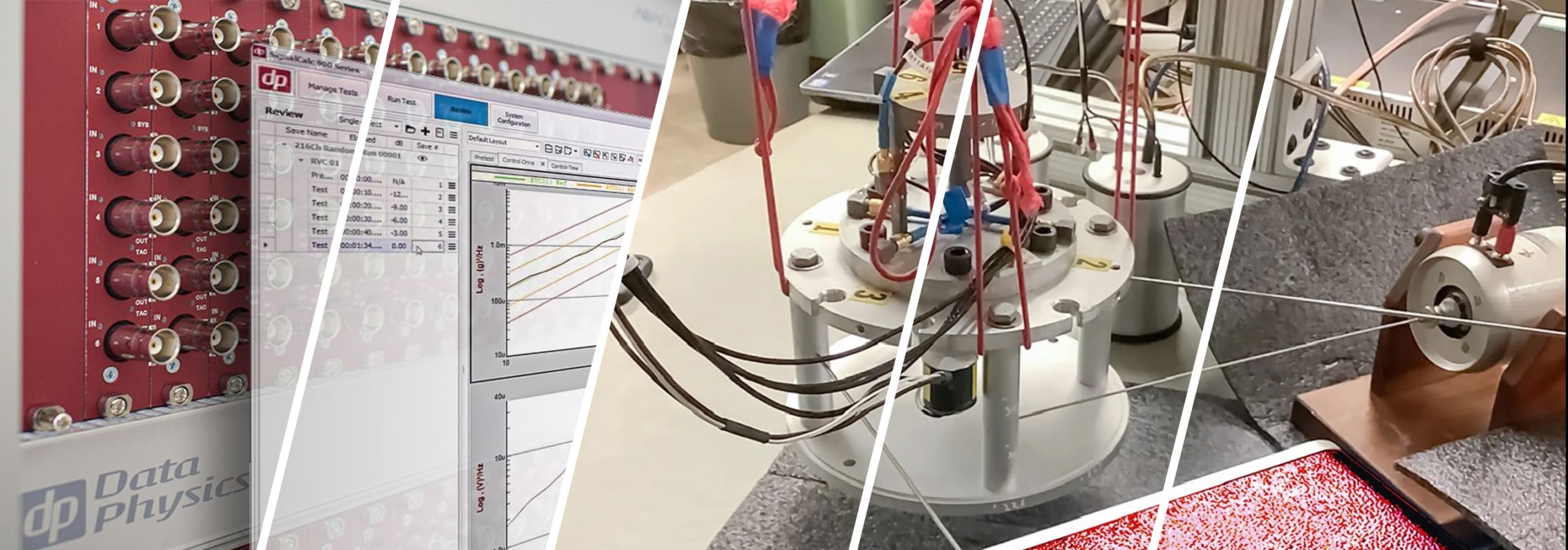 IMMAT vibration testing setup at the nVT University course